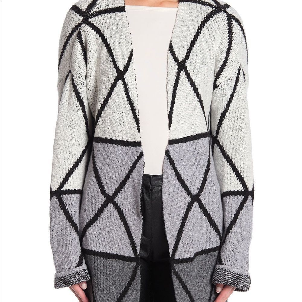 NWT Joseph A Ombre Grid Sweater - Picture 2 of 2